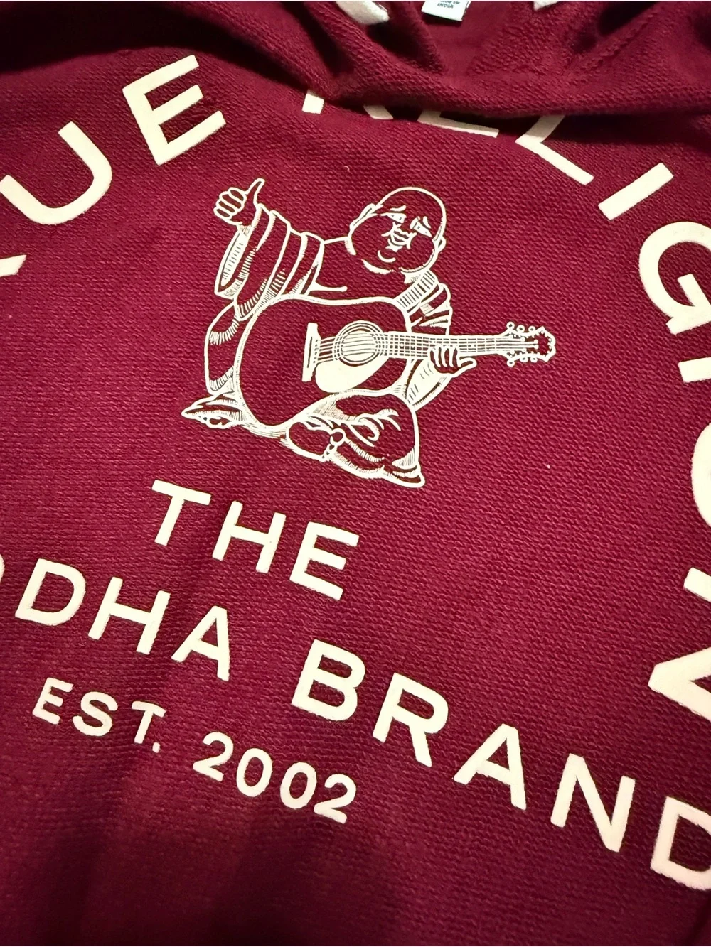 True Religion Berry Graphic Pullover Hoodie